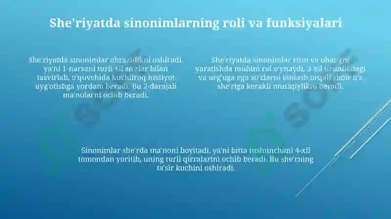 Lug'aviy sinonimlar poetik vosita sifatida 4