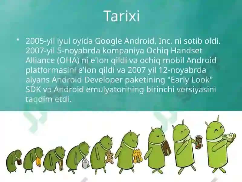 Androidmobil operatsion tizimi 4