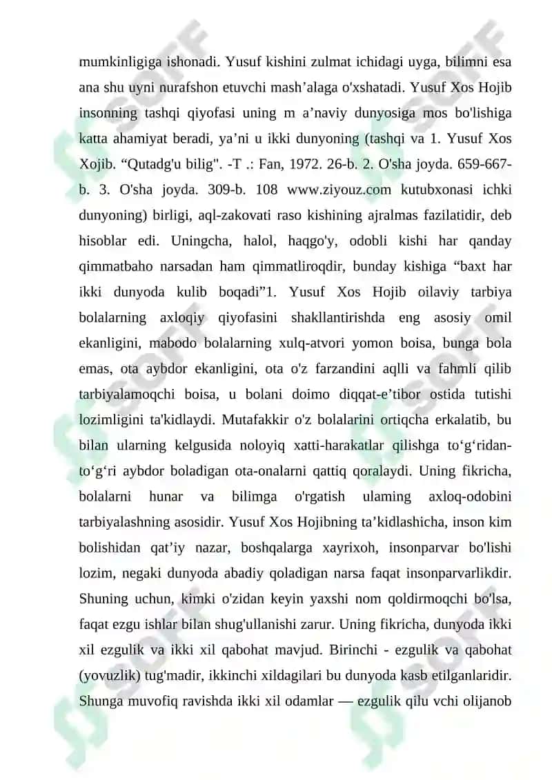 Yusuf Xos Hojibning ilmiy meroslari 4