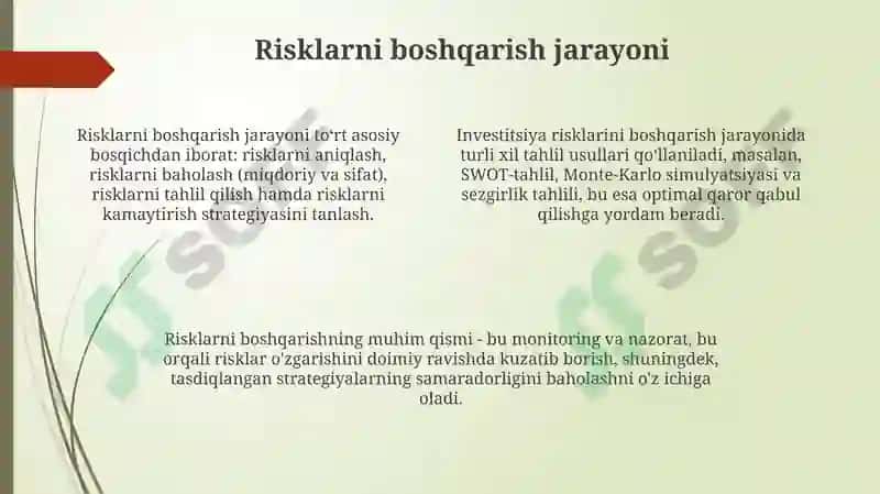 Investitsion risklarniboshqarish 4