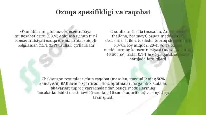 O‘simliklardagi oziqa moddalarning biologik singdirish koeffitsiyentlarini aniqlash 4