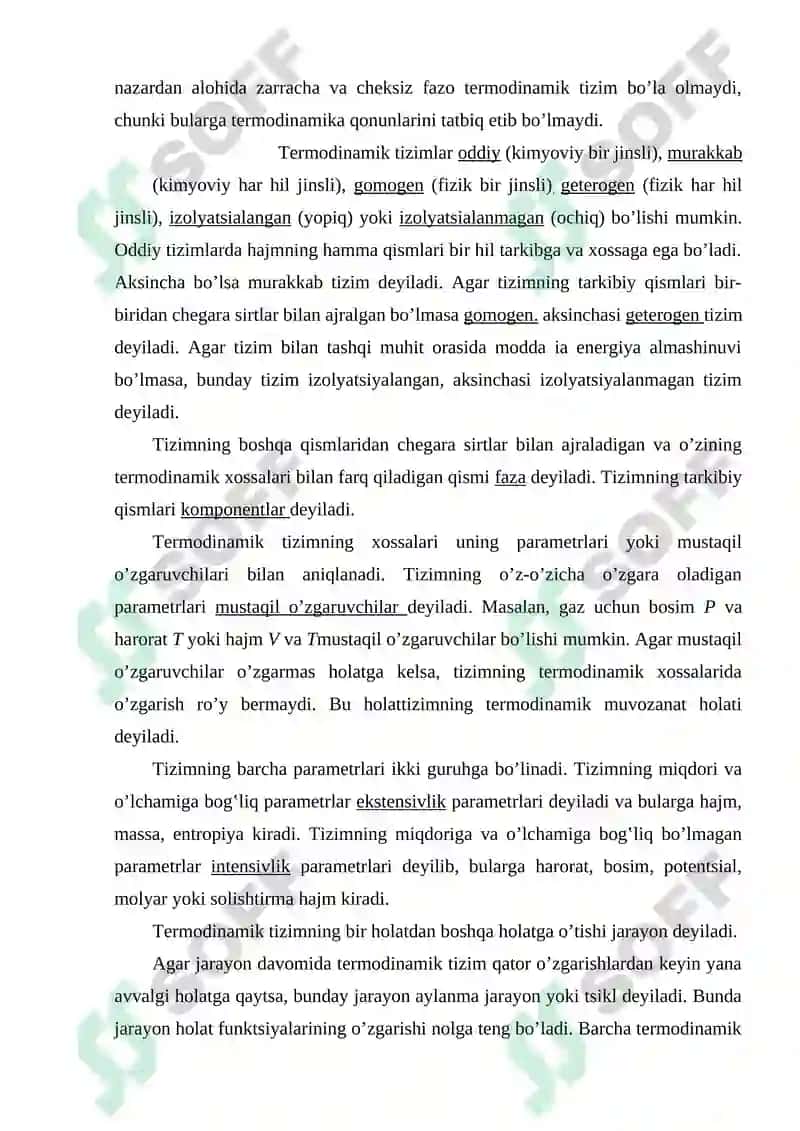 Kimyoviy termodinamika va termokimyo asoslari 4