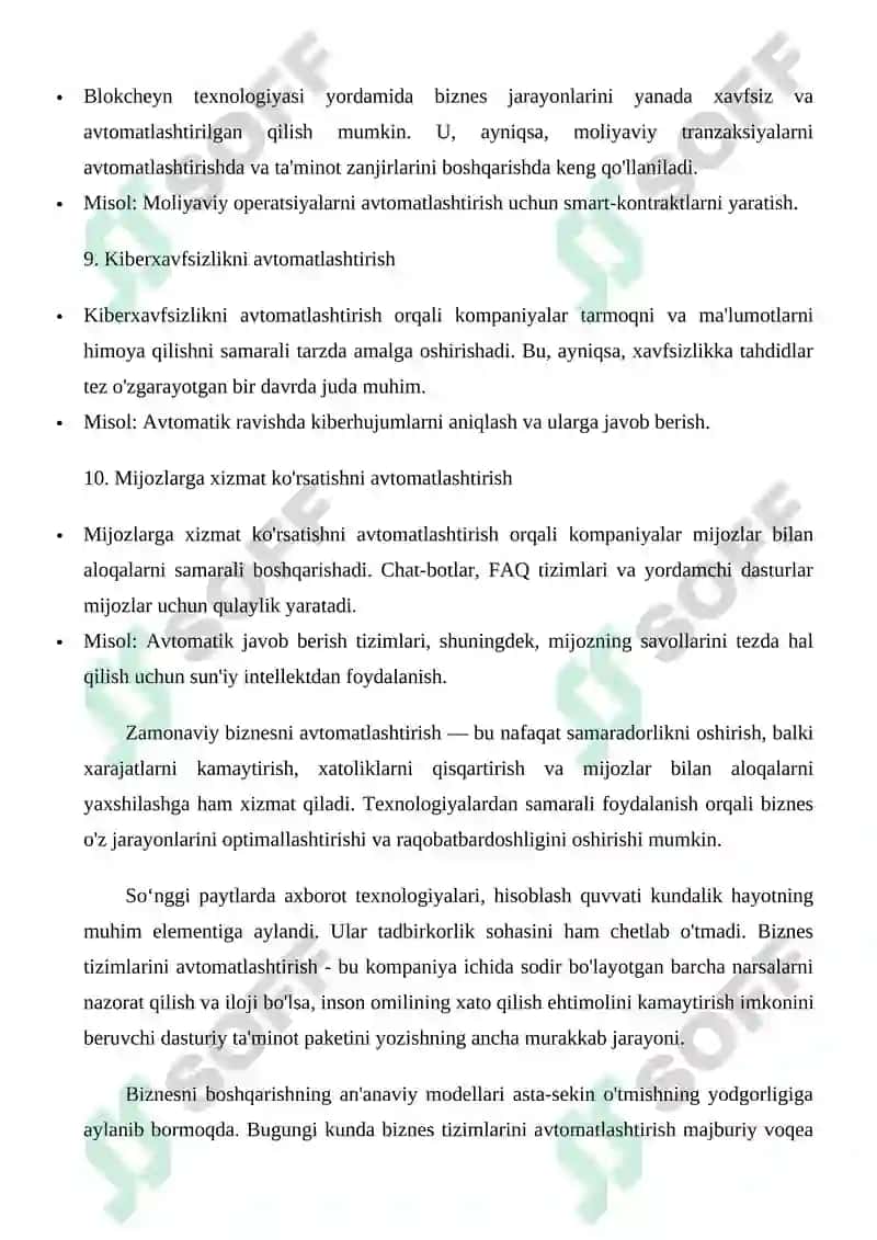 Zamonaviy biznesni avtomatlashtirish konsepsiyalari 4