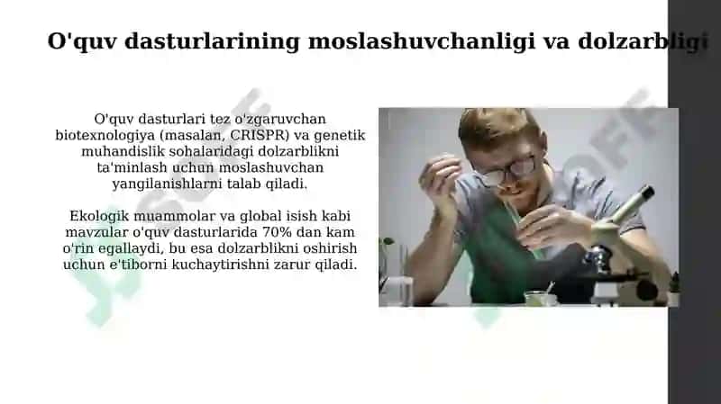 Biologiyani o'qitishda dolzarb muammolar 4