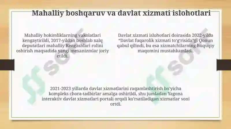 Konstitutsiyaviy asoslar va markaziy boshqaruv islohotlari 4
