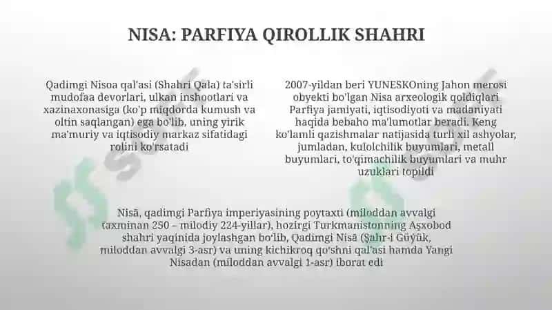 Janubiy-g'arbiy Turkmaniston arxeologik yodgorliklar 4