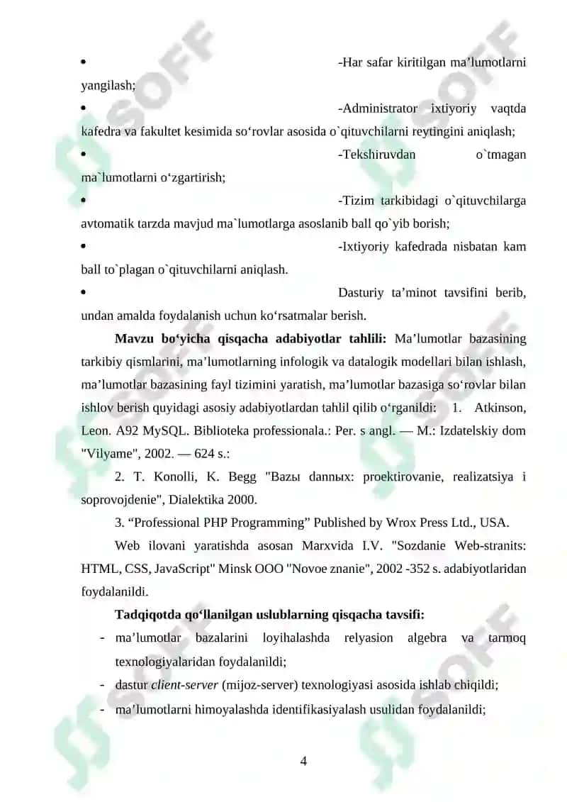 OTM kafedrasi professor-o‘qituvchilarining ilmiy faoliyatini monitoring qilish tizimi 4