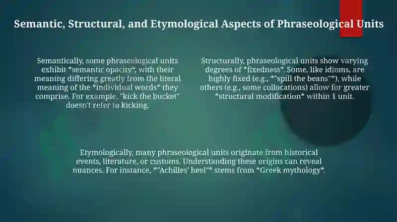 Understanding Phraseological Units 4