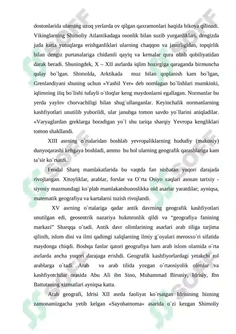 O`rta asr va buyuk geografik tadqiqotlarga tayyorgarlik davri geografiyasi 4