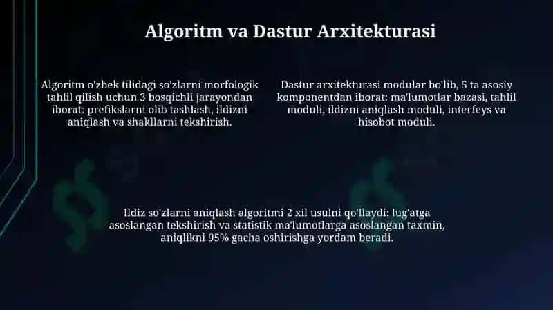 Oʻzbek tilida “F” harfi bilan boshlanuvchi oʻzak soʻzlarni aniqlovchi dastur 4