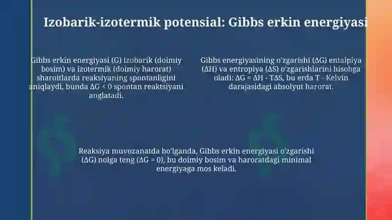Termodinamik jarayonlar va potensiallar 4