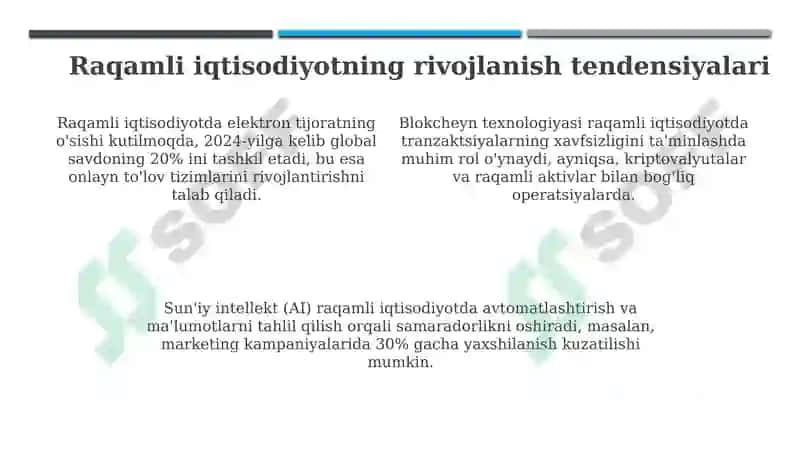 Raqamli iqtisodiyotning nazariy asoslari va rivojlanish istiqbollari 4