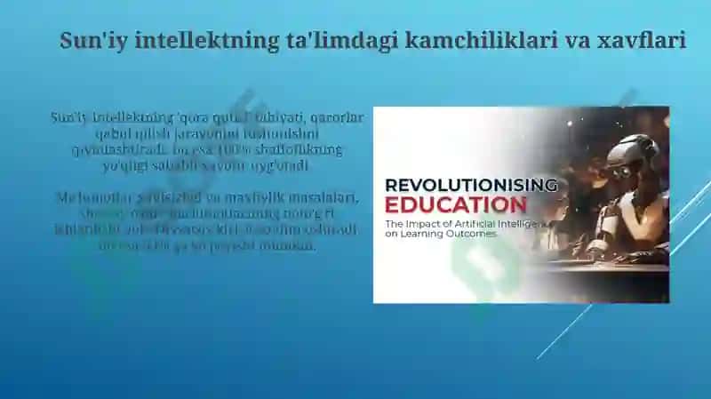 Sun'iy intellektning ta'lim sohasi 4