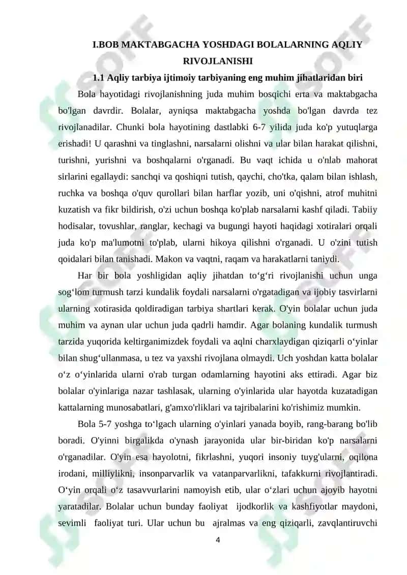 MAKTABGACHA YOSHDAGI BOLALARNING AQLIY RIVOJLANISHI 4