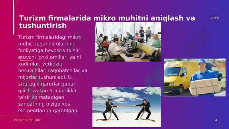 Turoperatorlarning turistik firmalarining mikro va makro muhitini o'rganish (2) 4