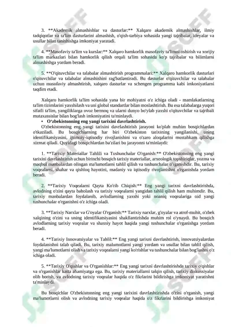 Tarixiy madaniyat tarixi fanining fan sifatida tutgan o‘rni 4