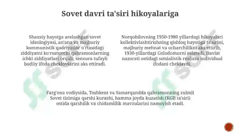 Normurod Norqobilovning qissalari tahlili 4