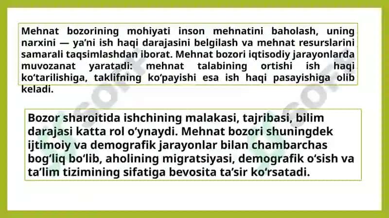 Mehnat bozori, uning mohiyati va tartibga solish yo’nalishlari 4