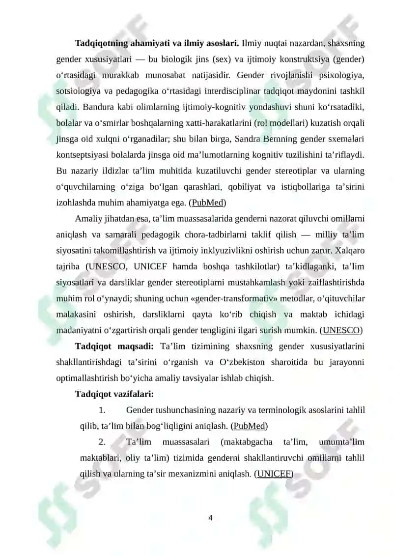 SHAXSNING GENDER XUSUSIYATLARINI SHAKLLANTIRISHGA TAʻLIM TIZIMINING TA’SIRI 4