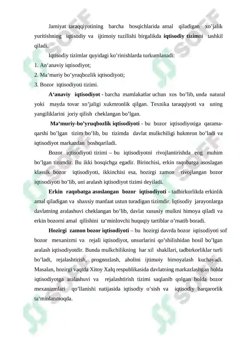 Ijtimoiy-iqtisodiy tizimlar va mulkchilik munosabatlari 4