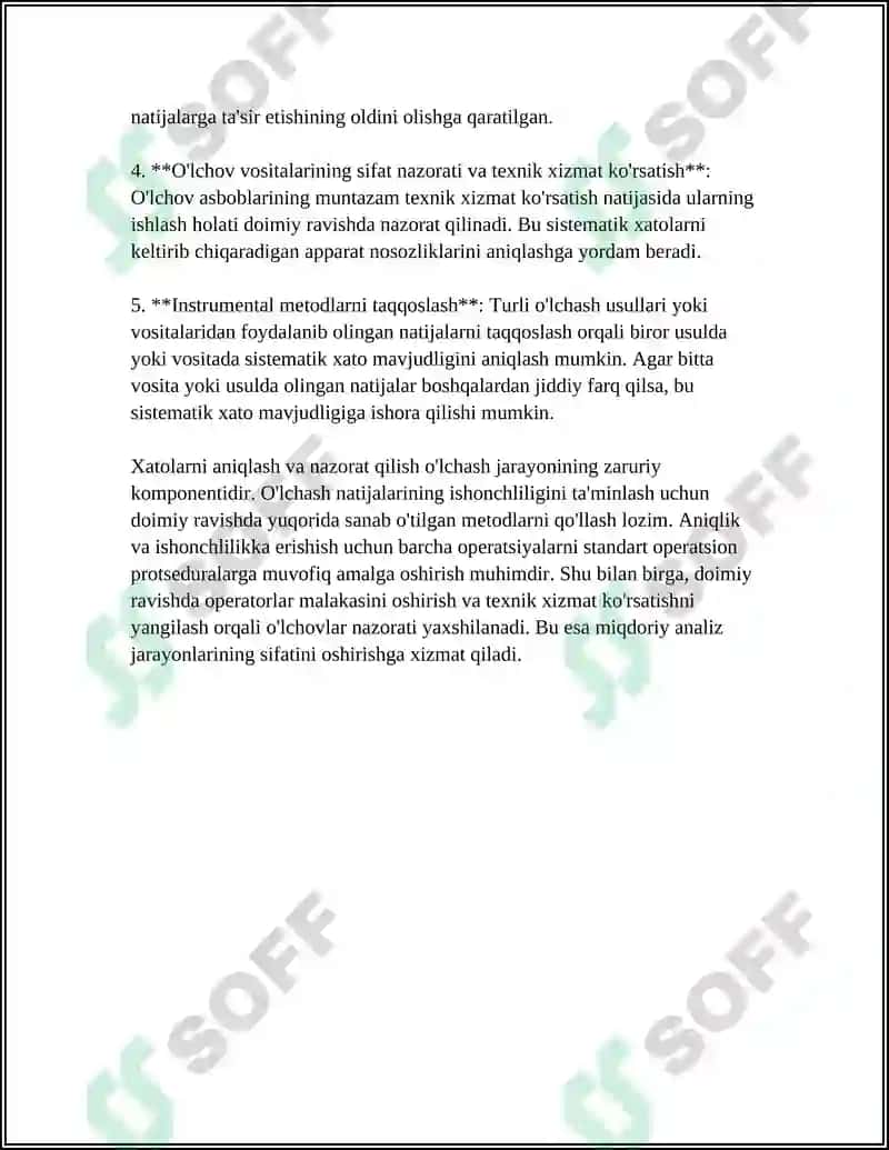 MIQDOR ANALIZIDA YO‘L QOʻYILGAN XATOLAR VA ULARNI TUZATISH YOʻLLARI 4