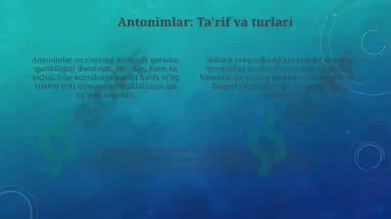 Antionim va paronimlar 4