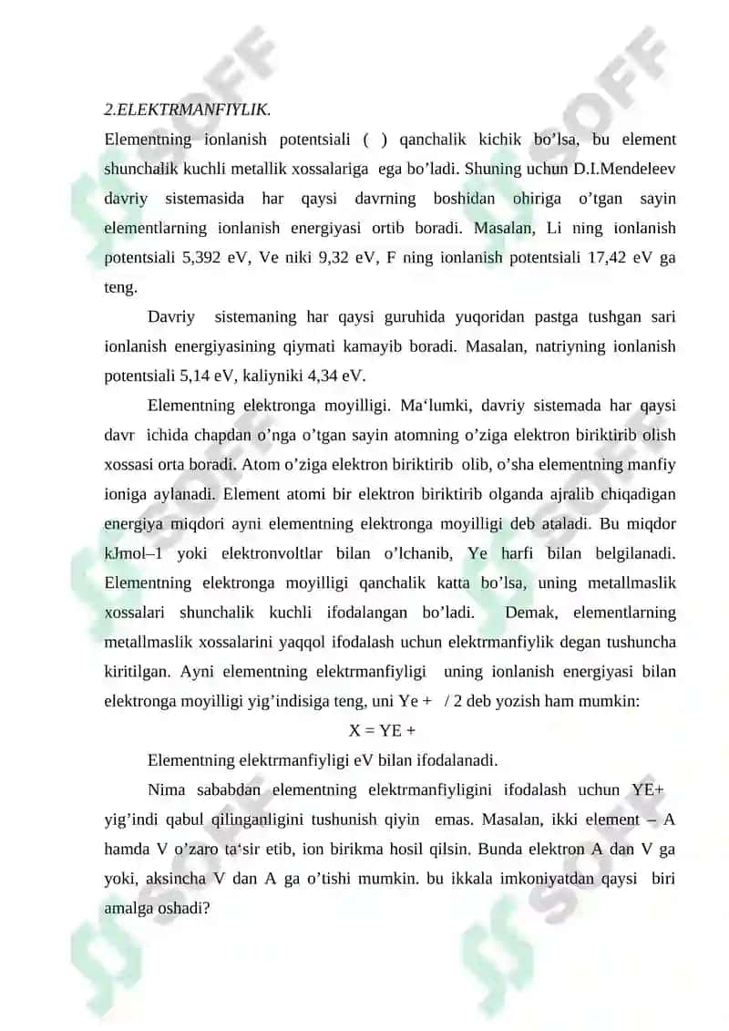 Kimyoviy bog’lanishlarning turlari 4