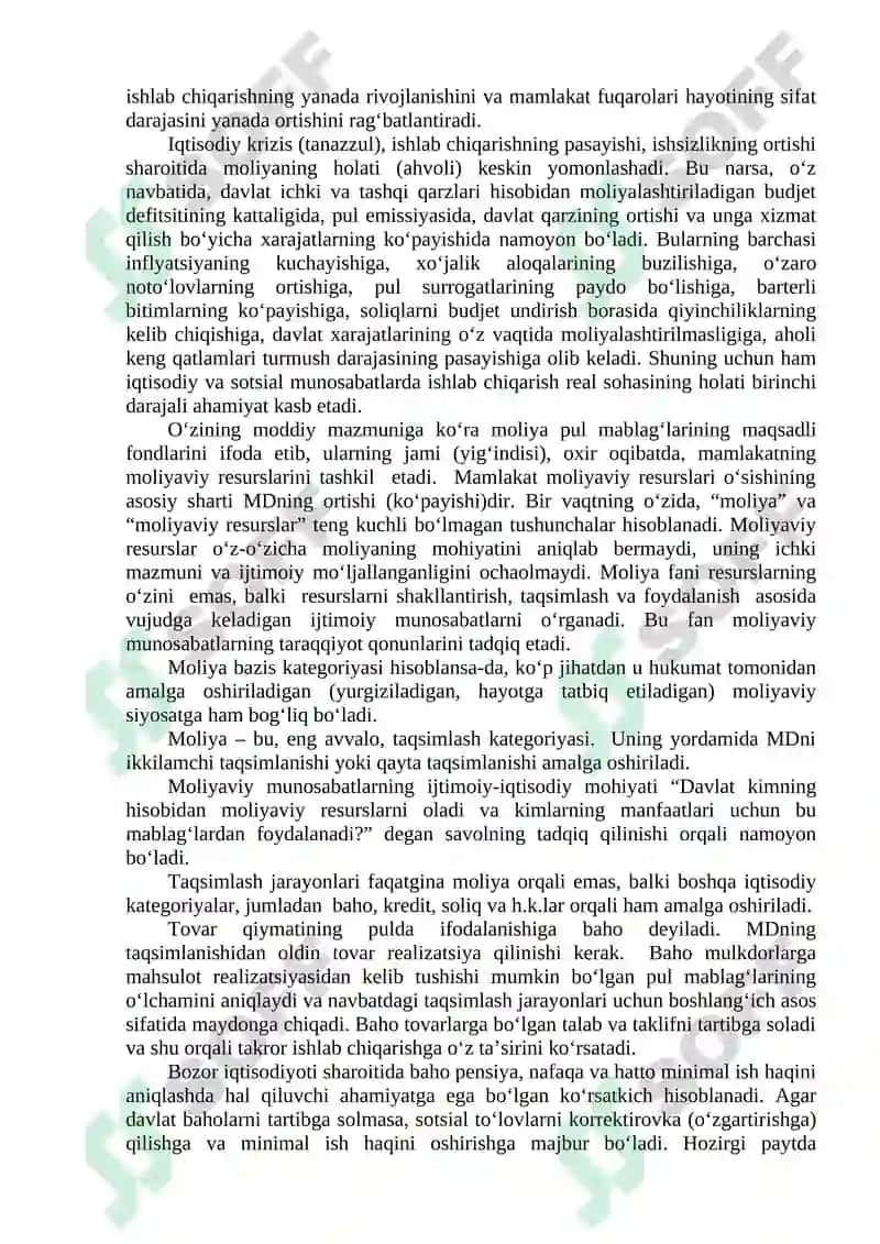 Moliyaning Mohiyati va Funksiyalari 4