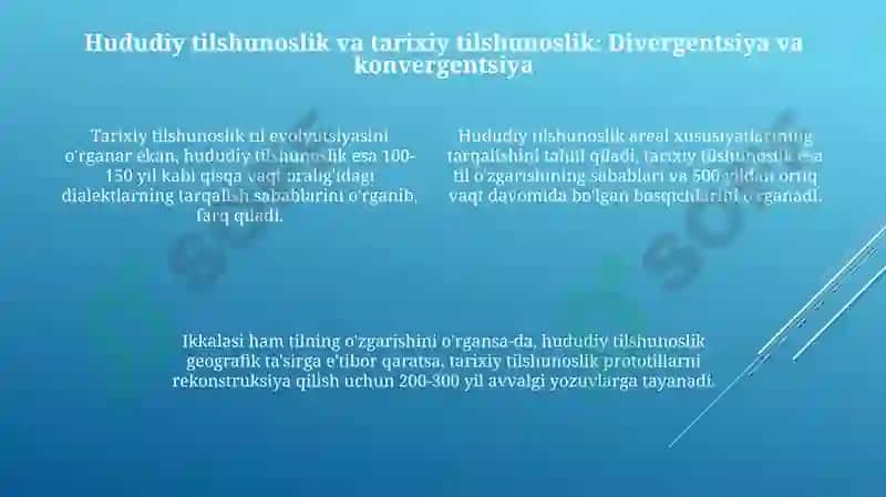 Areallingvistikafanimuammolariningtilshunoslikningboshqasohalarbilankesishuvi 4