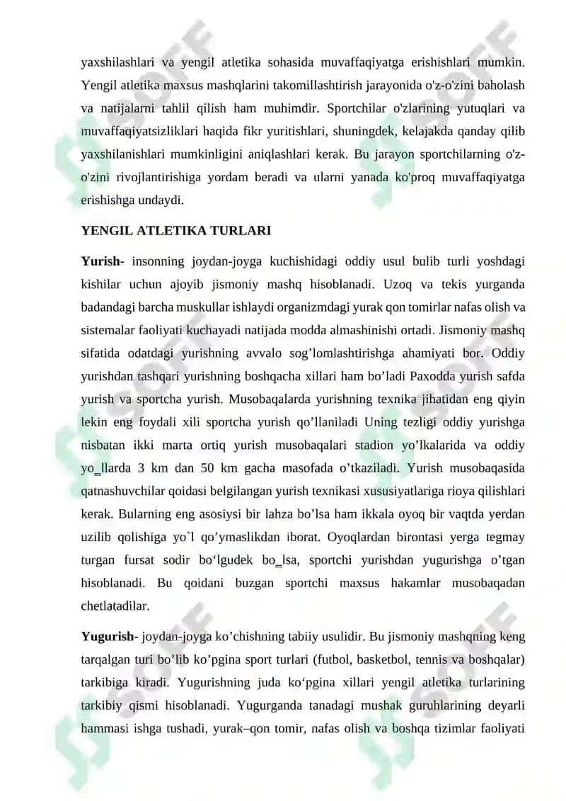 Yengil atletika mashqlari texnikasini takomillashtirish 4