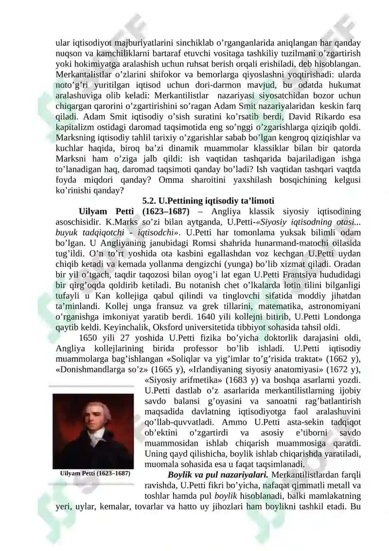 Klassik iqtisodiy maktabning iqtisodiy ta’limotlari 4