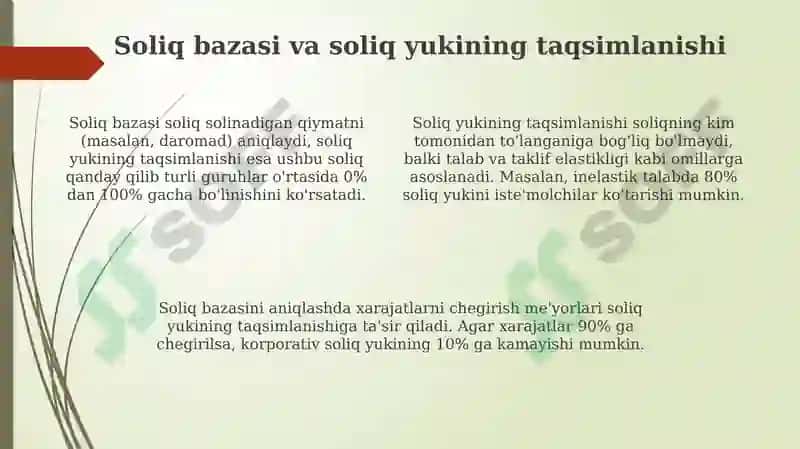 Soliq hisobotining nazariy asoslari 4