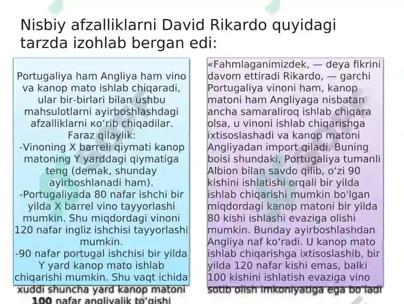 Klassik iqtisodchilar: rikardo, maltus, sey 4