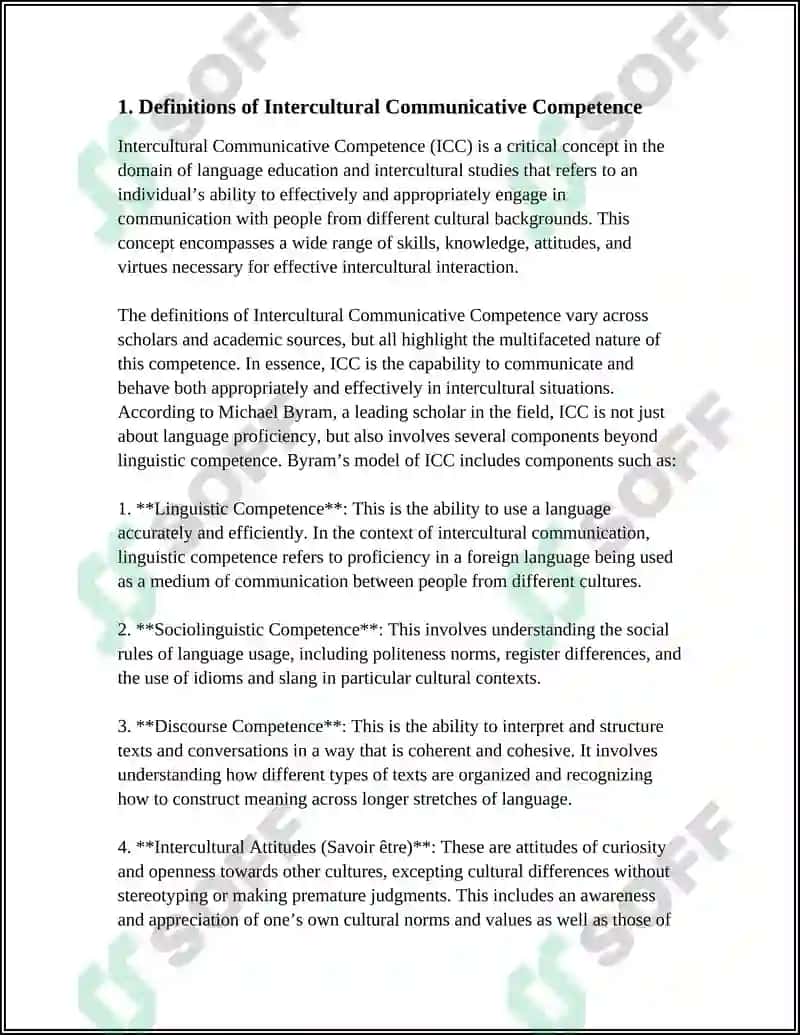 ASSESSING INTERCULTURAL COMMUNICATIVE COMPETENCE 4