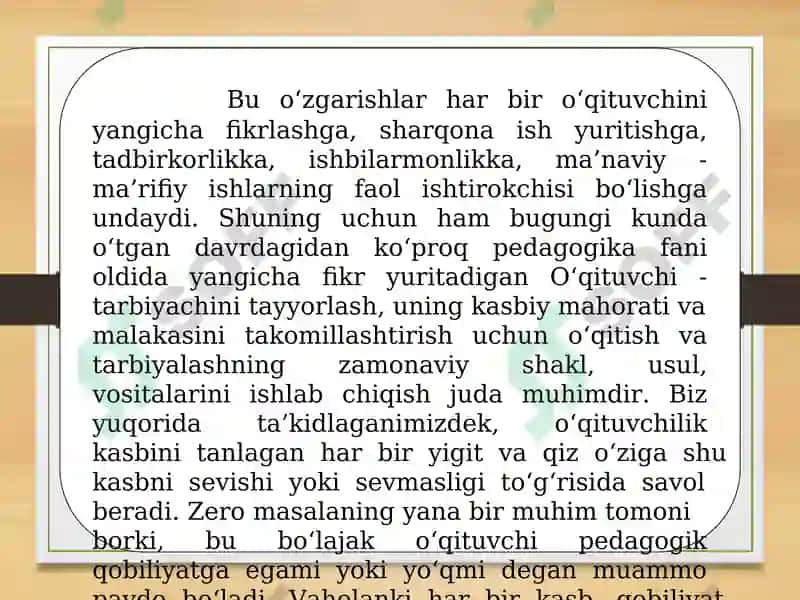 OʻQITUVCHI PEDAGOGIK QOBILIYATINI RIVOJLANTIRISH FUNKSIYALARI. OʻQITUVCHINING KOMMUNIKATIV QOBILIYATI. 4