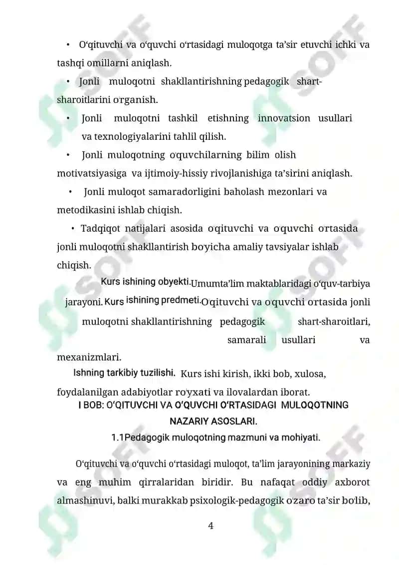 O'qituvchi va o'quvchi o'rtasida jonli muloqotni tashkil etish usullari 4