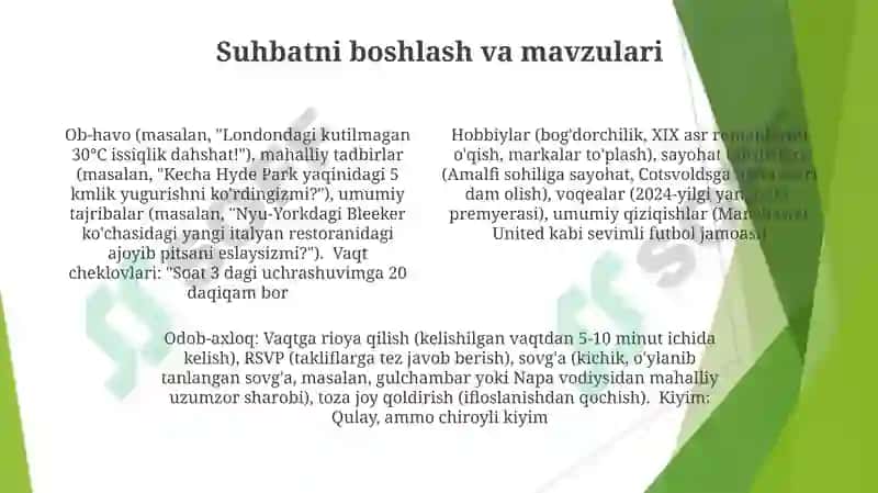 Norasmiy tashriflarning protokoli va etiketi 4