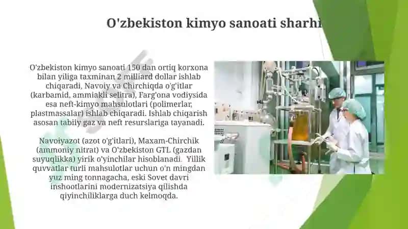 O’zbekistonda kimyo sanoati 4