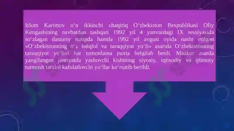 O‘zbekistonning O‘ziga Xos Istiqlol va Taraqqiyot Yo‘li 4