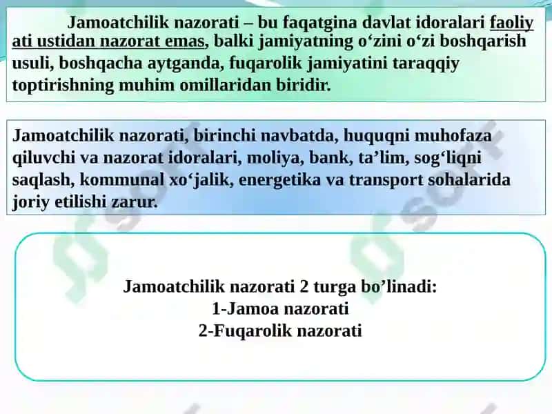 Jаmоаtchilik nаzоrаti vа dаvlаt оrgаnlаri fаоliyatining оchiqligi 4