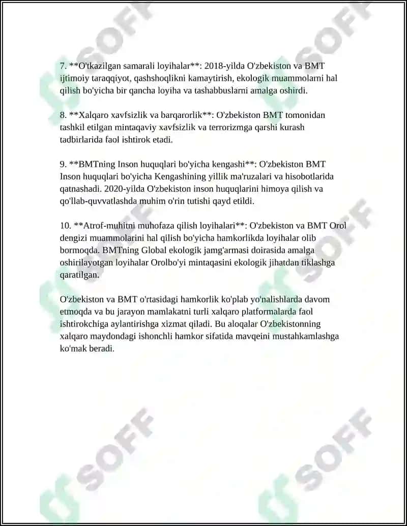 O'zbekiston va Birlashgan Millatlar Tashkiloti 4