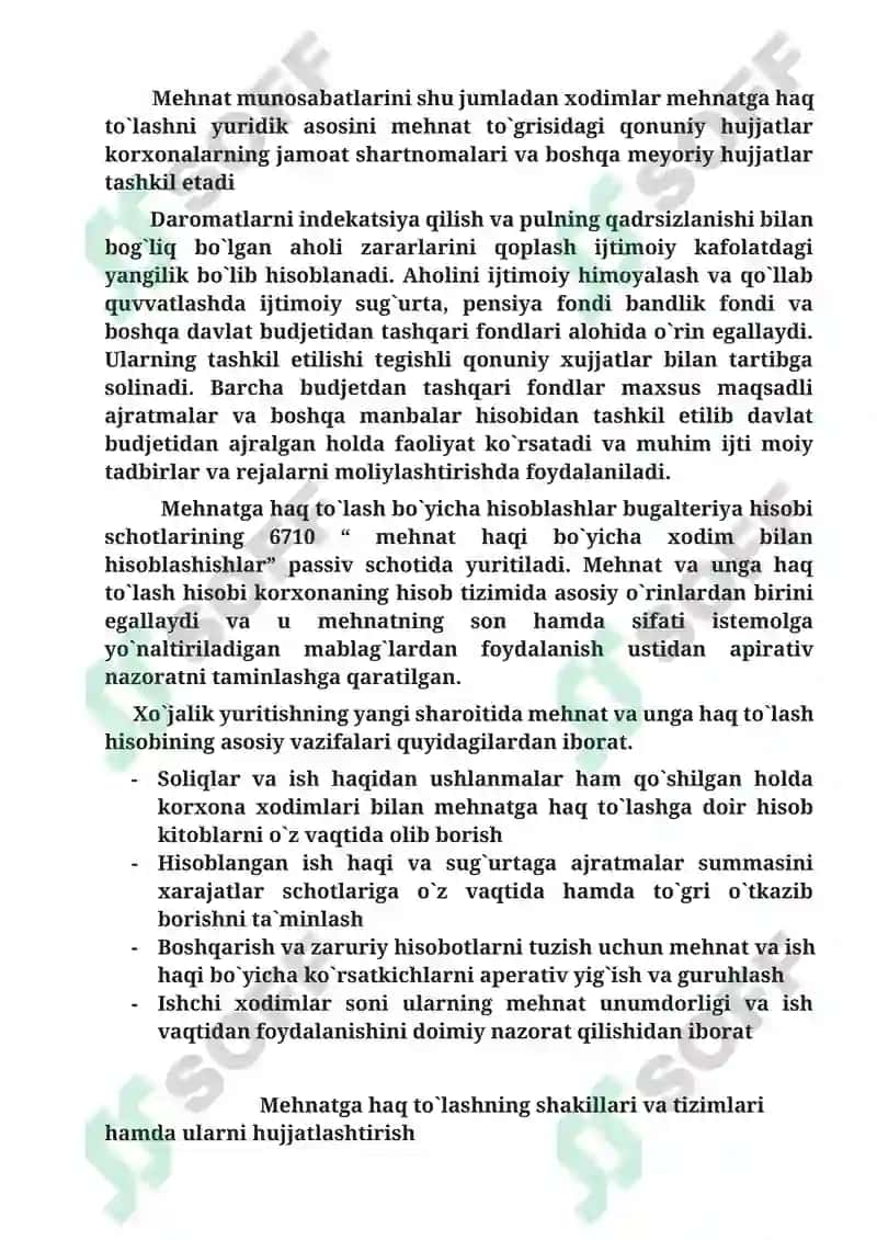 Moliyaviy hisob fanidan bajargan mustaqil ishi 4