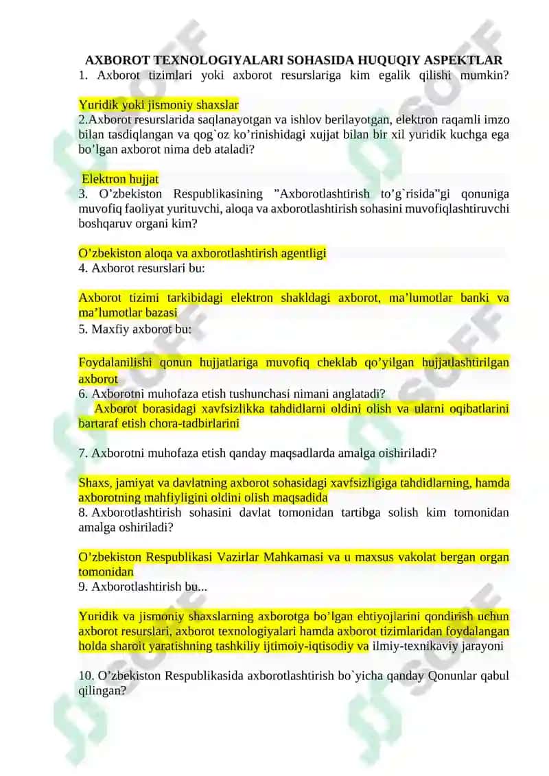 Argos test savollari javoblari yangi 4