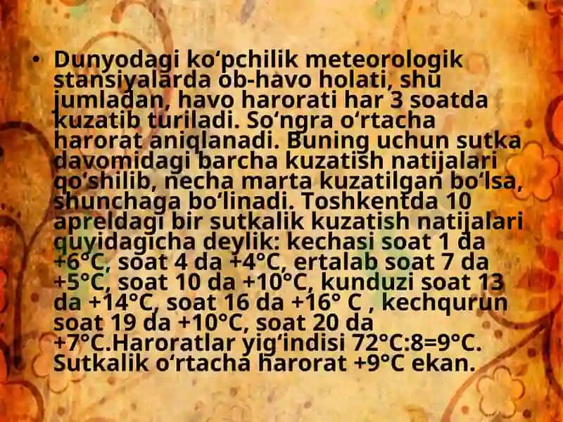 Havo harorati 4