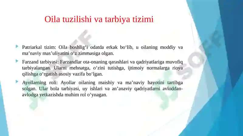 O‘ZBEKISTONDA VII ASRGACHA OILA TARBIYASINING RIVOJLANISH TARIXI. 4