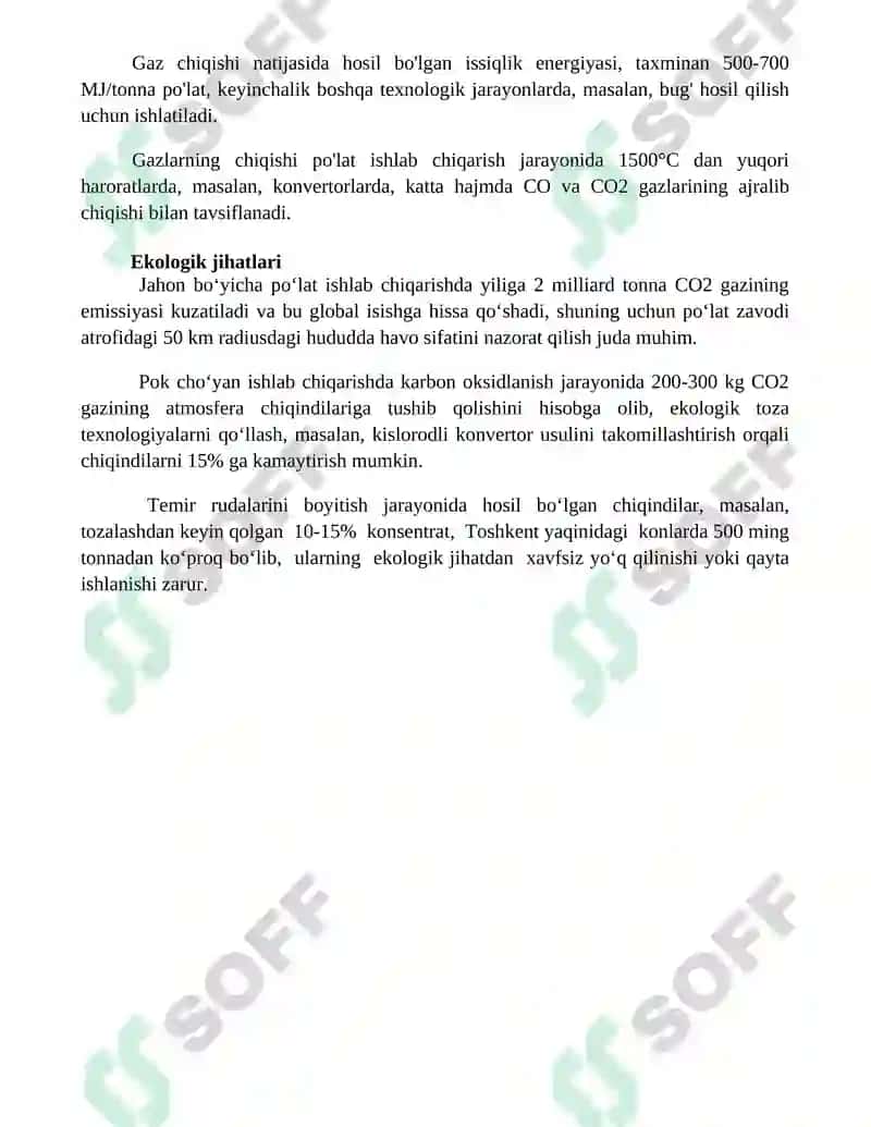 Uglerodning oksidlanishi va uning po'lat eritish jarayonidagi axamiyati 4