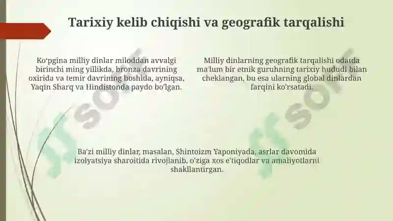 Milliy dinlar 4