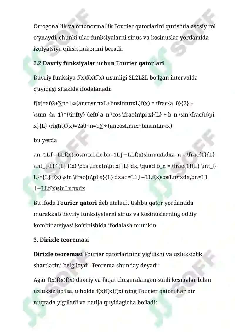 Fourier Qatorlari 4