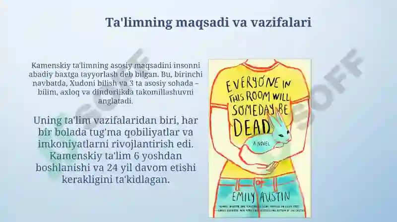 Y. A Kamenskiyning pedagogik nazariyasi 4