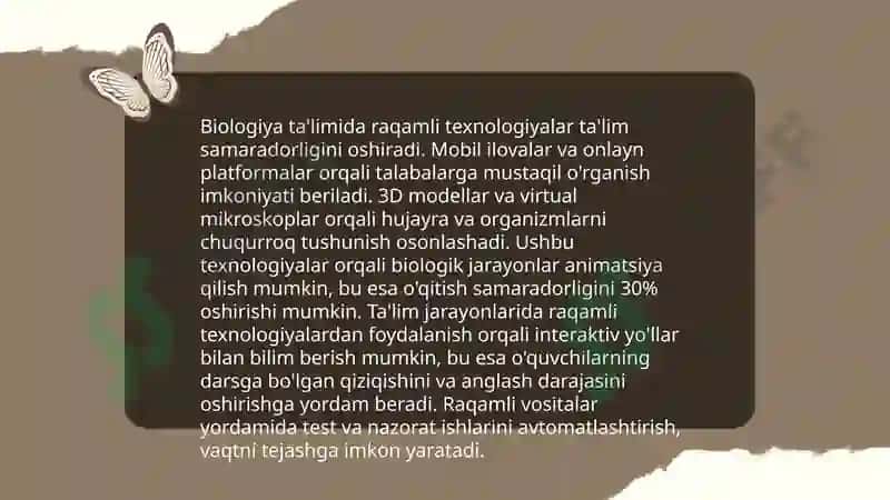 Biologiya fanining innovatsion texnologiyalari 4